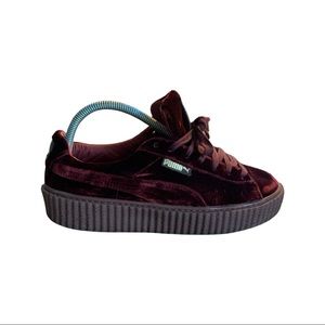 PUMA x FENTY Rihanna Velvet Creeper 'Burgundy' 364466 02 sz wm 9